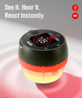 Portable Carbon Monoxide Detector With Ambient Light, Magnetic Mount And Metal Hook, Travel CO Monitor in use with display