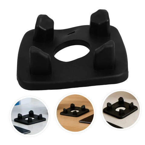 Two Pack Rubber Feet Pad Replacement For Mixer And Soymilk Machine Sturdy Bottom Protection For Kitchen Appliances Easy To Clean Non Slip Base Pads For Countertop Protectors black rubber base pad with four feet, 2 pieces