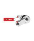 Heavy Duty 4Pcs Angle Linkage Ball Joint Kit With Spring Clip Dust Seal For CS DIN 71802 Gear Linkage Replacements M6 RH close-up of galvanized steel RH/M6 joint