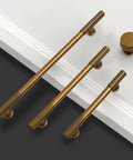 10 Pack 5 Inch Antique Brass Cabinet Handles For Cupboard Drawers And Kitchen Cabinets Durable Easy Install shown on white surface