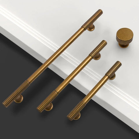 10 Pack 5 Inch Antique Brass Cabinet Handles For Cupboard Drawers And Kitchen Cabinets Durable Easy Install shown on white surface