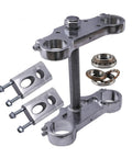 Beefed Up 45 To 48 Millimeter Triple Tree Fork Clamp Assembly For Apollo Pit Dirt Bike with CNC aluminum riser and bearings