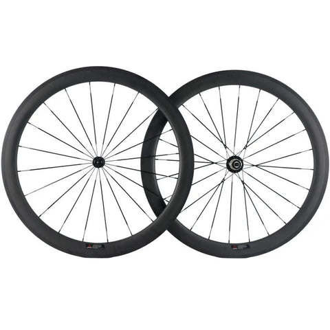 Carbon Fiber 700C Wheelset U Shape 50mm Deep Rim Clincher For Road Bikes Shimano 8 9 10 11 Speed Cassette Body V Brake Compatible UCI Approved