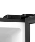 Close-up of the lid and hinge mechanism on the Twenty One Cubic Feet Upright Convertible Refrigerator Freezer Combo.