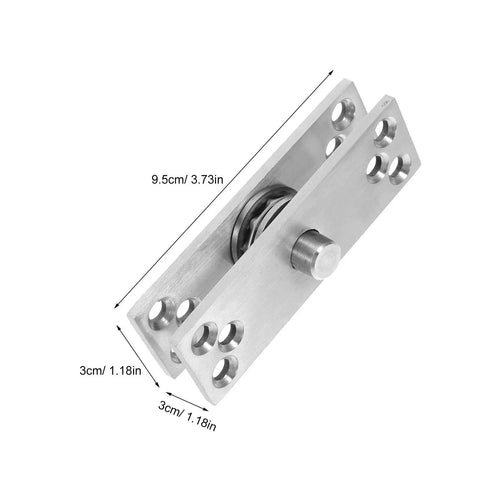 Heavy Duty Stainless Steel Full Rotation Concealed Door Hinge Set For Interior And Exterior Doors, Invisible Pivot Hidden Hinge, 9.5cm x 3cm