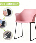 Set Of 30 Furniture Glider U Shaped Chair Pads With Round Teflon Sliders For Cantilever Chairs And Desks Easy Glide Durable