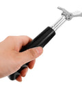 Person holding ice cream maker lever handle replacement part large multipurpose valve rod for ice cream machines durable repair accessory.
