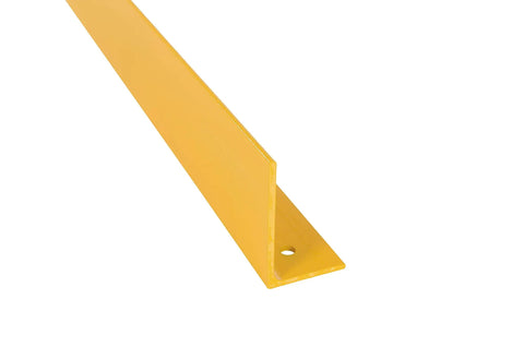 Rugged Yellow Steel Floor Safety Curb Warehouse Workhorse 48 Inch Heavy Duty Protective Barrier for impact prevention