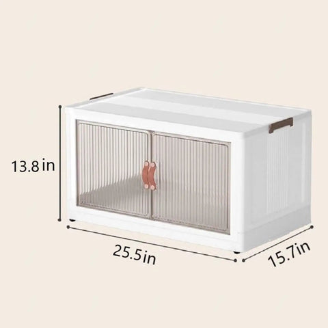 Kick Clutter To The Curb With These Roomy 19.5 Gallon Storage Bins Featuring Secure Lids 4 Pack Collapsible Totes Perfect For Dorm Rooms Cars And Closets Rock Solid Construction Easy Fold Down Design Keeps Your Ride And Rooms Shipshape.