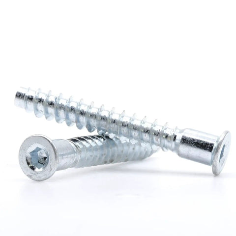 M7 x 50mm Confirmat Screws for Flat Pack Furniture, 5mm Pre Drilled Holes, Durable Fasteners for cabinetry