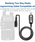 USB Ham Radio Programming Cable With CH340 Chip For UV5R BFF8HP 5RM UV21R UV82 UVS9 Plus GMRS compatible Baofeng radios