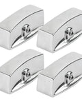 Set of four chrome Range Valve Knob For Gas Stove And Oven Hob Panels Easy Swap with D Shaped Interface for commercial grills