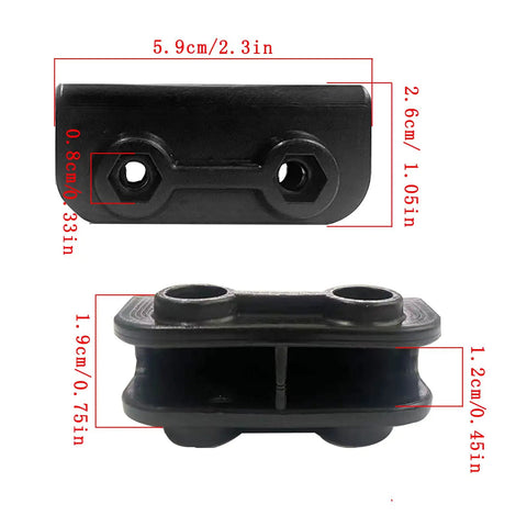 Two Way Pop Up Gazebo Replacement Connector Kit For Canopy Tent Frames Heavy Duty Black Rectangular Truss Bracket Made From PA66