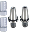 Two Piece ER32 Collet Chuck Set For CAT50 Tool Holder With 4 Inch Extension, precision CNC tool for engraving and milling machines.