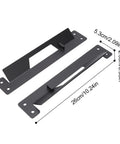 Truck Underbody Tool Box Mounting Kit With Heavy Duty Brackets And Screws Expansion Anchors Box Holder, black metal brackets.