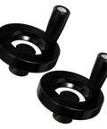 2 Pack Bakelite And Aluminum Lathe Machine Handle With Enhanced Grip, lightweight round hand wheel knob, black design, two handles