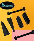Pro Grade M8 Clamp Kit Set 8mm for HV4 and HV6 Rotary Table Milling with tool steel components visible