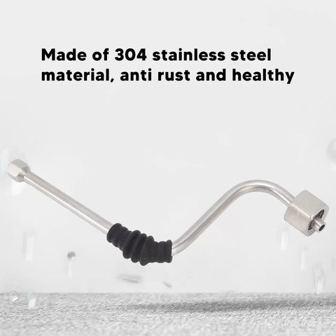 Stainless Steel Coffee Steam Wand With Insulating Silicone Sleeve Built Tough High Temp Resistant Steam Hose For 680 685 Coffee Machines Easy Install Durable Barista Grade Frothing Accessory