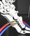 Heavy Duty Stainless Steel Wire Strippers And Cutting Pliers With Precision Notches for clean wire insulation and crimping.