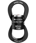 Heavy Duty 35kN Swing Swivel Rotational Device For Tree Swings And Aerial Gear with anodized finish and safety markings.