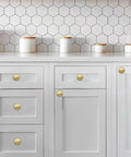 20 Pack Brushed Brass Cabinet Knobs Heavy Duty Zinc Alloy Bifold Closet Door Hardware Built Tough for Kitchen Cabinets and Bathrooms