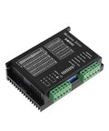 Knockout CNC Digital Microstep Driver DM542 Two Phase Stepper Motor Controller showing input connections and settings chart.