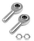 Beefy 5/8 Inch Heim Joint Rod End Kit With Left And Right Hand Threads Chromoly 0.625 Inch Joints Panhard Rod End Kit For Steering And Suspension Traction Bar Use Includes Jam Nuts 2 Pieces, two rod ends and jam nuts