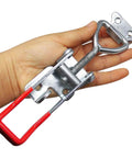 Heavy Duty Toggle Latch Clamp 1320 Lbs Holding Capacity Adjustable Locking Toggle Clamp With Lock Hole Zinc Plated held in hand