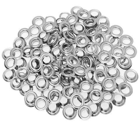 Grommets One Half Inch Heavy Duty Metal Eyelets Kit For Fabric Curtains Tents And Boat Covers Repair Hammer On Grommet Set Built For Quick Fix