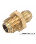 Brass Straight Grease Fittings Kit 5/16-32 Thread 10mm Width Hydraulic Lubrication Fittings Assortment Pack close-up