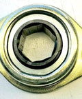 Heavy Duty Two Bolt Flange Bearing Assembly With Three Quarter Inch Hex Bore and High Temp Grease for Planters and Driveline Shafts.