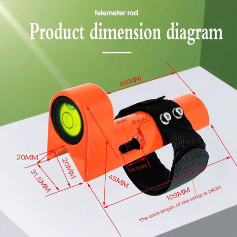 Dead On Precision Handheld 90 Degree Level With Universal Horizontal Bubble Sight And Adjustable Slope Guide Built For The Grind Fits One To One Point Two Five Inch Survey Poles Heavy Duty Metal Housing Sweet Smooth Adjustment Guaranteed