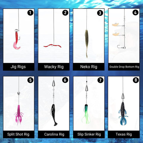 40 Piece Fishing Lures Kit Set With Crankbaits Spinnerbaits Plastic Worms Jigs Topwater Lures Tackle Box And More All In One Gear To Help You Catch More Fish