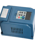Variable Frequency Drive 380V 3A Speed Controller For 3 Phase 0.75kW Motor, blue unit with control panel