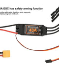 RC Plane Motor Kit for Airplane and Helicopter, Brushless 2217 KV1100 Motors, 40A XT60 ESC close-up with connectors