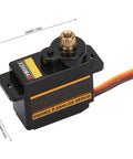 Close-up of ES08MA II Metal Gear Analog RC Servo Motor Drive Set Four Piece, shockproof and stable for drones and robots.