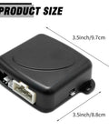 Product size of 12V Car Alarm System With RFID Keyless Entry And Push Start Button Kit, dimensions 3.5 inch/9.7 cm
