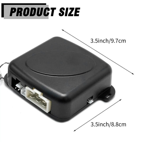Product size of 12V Car Alarm System With RFID Keyless Entry And Push Start Button Kit, dimensions 3.5 inch/9.7 cm