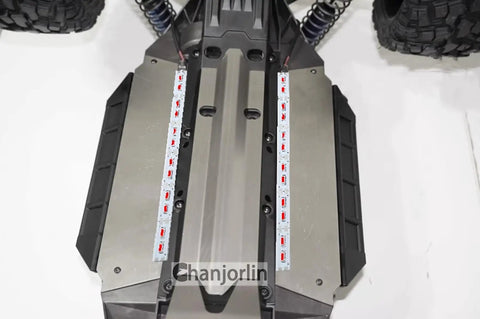 24 LED Aluminum RC Car Chassis Light Strip for 1/8 1/10 1/16 Scale Trucks on RC chassis, plug and play