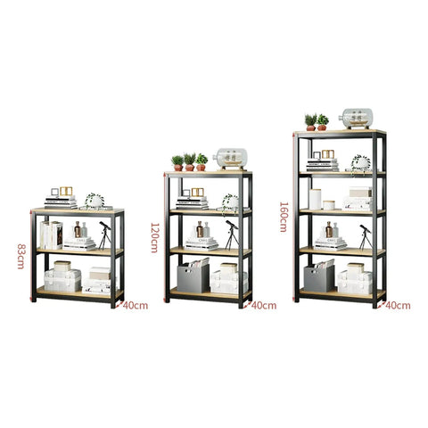 Guy Proof Multi Tier Bookshelf Built Hella Sturdy To Carry All Your Books House Plants Media Gear And Throw Pillows Without Folding Out On You In Every Standard Family Room, showcasing three sizes.