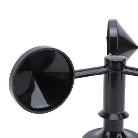Close-up of Wind Speed Monitoring Sensor With High Accuracy Anemometer Zero Point Eight Meter Plug And Play Cable RS485 Modbus Compatible IP64