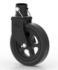 Tough As Nails 2000 Lbs Trailer Jack Swivel Caster Replacement With Sturdy Spoked Wheel, 8-inch black wheel for trailers.