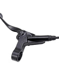 Mountain Bike Hydraulic Brakes 2 Pistons Left Front 1000mm Right Rear 2000mm Cable Lengths PM Adapter Aluminum Alloy Black Finish lever