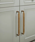 Antique Brass Zinc Alloy Cabinet Pulls 12 Pack Three And Three Quarters Inch Hole Centers Drawer Handles For Kitchen Cabinets And Dressers