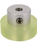 100mm Aluminum Polyurethane Encoder Wheel For Rotary Encoders Pro Grade Workhorse Industrial Measuring Wheel For Velocity And Position High Precision Durable Aluminum Bore Green And Silver 6mm Inner Hole