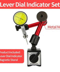 Dial Indicator Bore Gauge With Magnetic Stand And Handle, 0 To 0.8mm Range, Micrometer Style Tool For Precision Measurement, Hour Type Indicator, Comparator Watch For Machinists And DIY Pros, lever dial indicator with magnetic base