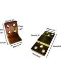 10 Sets Bed Hinges With Screws Hidden Bed Hinge Hardware For Bed Frames Durable Iron Steel Draw Surface 89mm x 30mm x 2mm