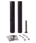 Heavy Duty Adjustable Jack Post For Floor Sag Repair 1 Ft 7 In To 3 Ft 15 Gauge Steel, Easy Setup, Double Locked Safety components shown