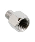 Airbrush Adapter Fitting Quarter Inch BSP Female To Eighth Inch BSP Male Converter for hoses and compressors, side view