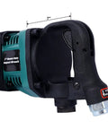 Heavy Duty 1 Inch Air Impact Wrench with Auxiliary Handle and 38mm and 41mm Sockets, 7-inch side grip for truck tire work.